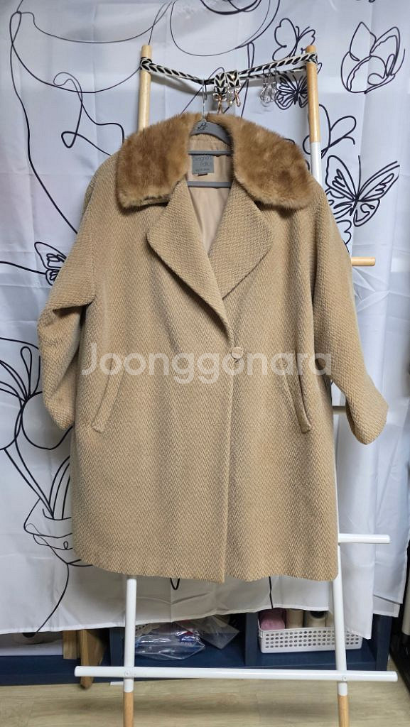 여성 에디션 밍크 반코트--0