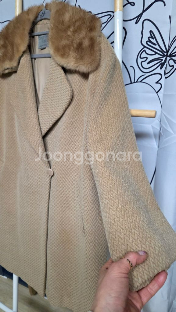 여성 에디션 밍크 반코트--3