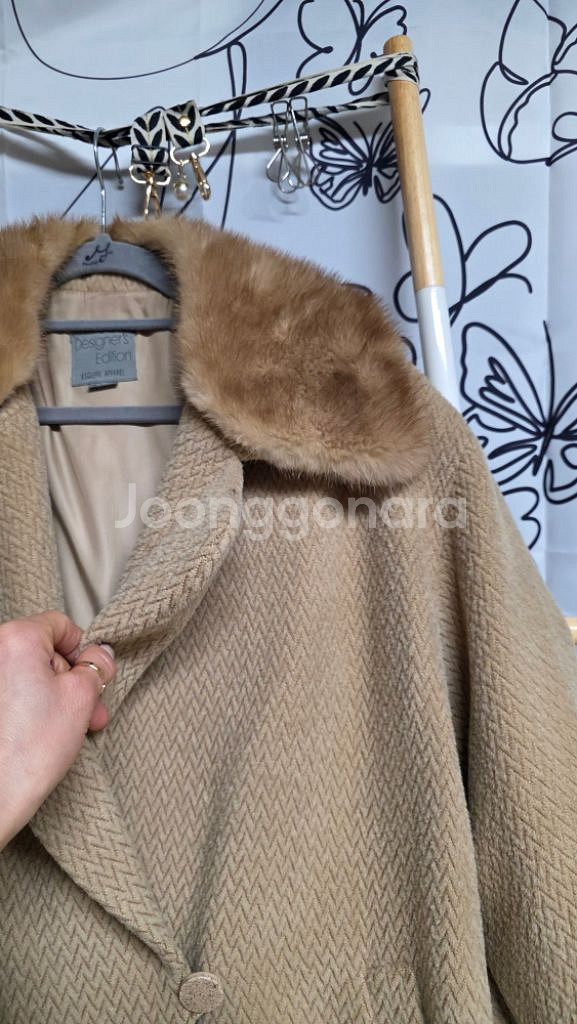 여성 에디션 밍크 반코트--2