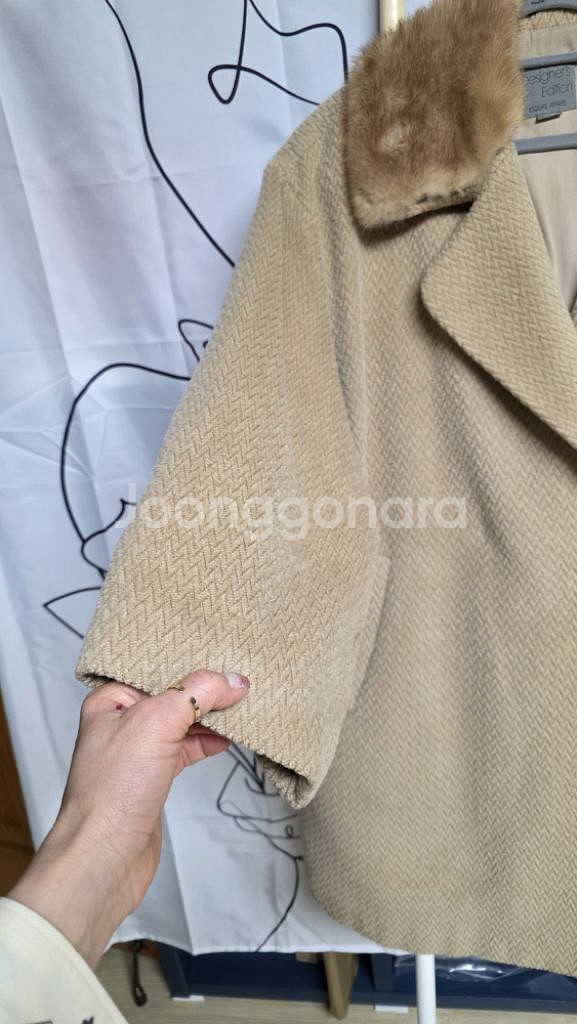 여성 에디션 밍크 반코트--7