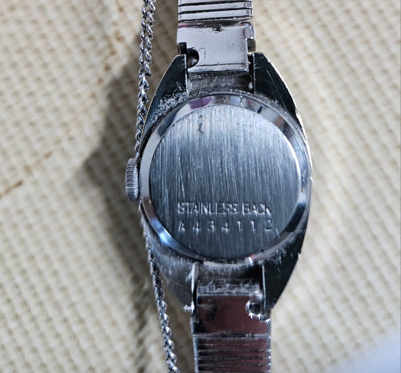 빈티지 라도 여성용 수동태엽식 메탈 시계 이미지