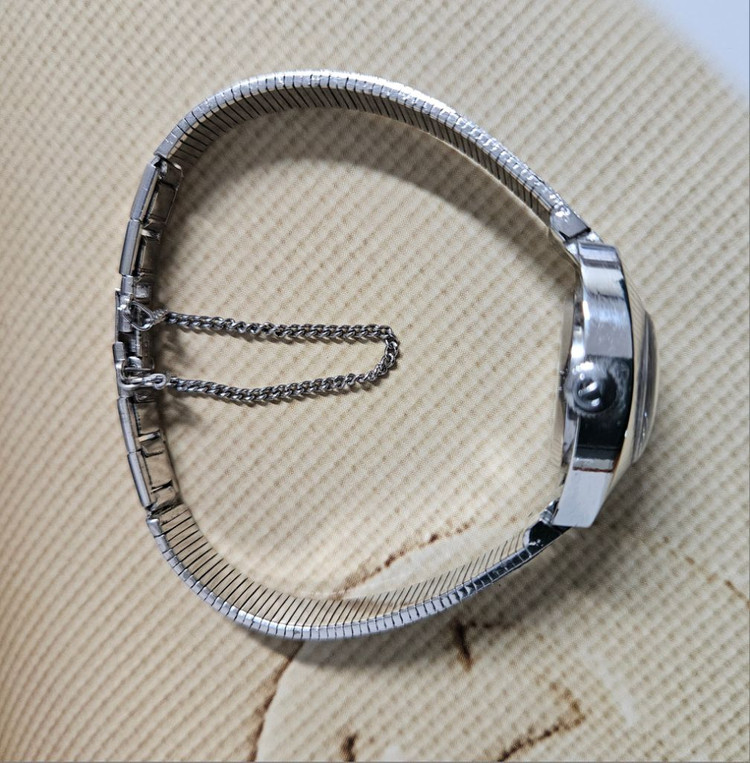 빈티지 라도 여성용 수동태엽식 메탈 시계 이미지