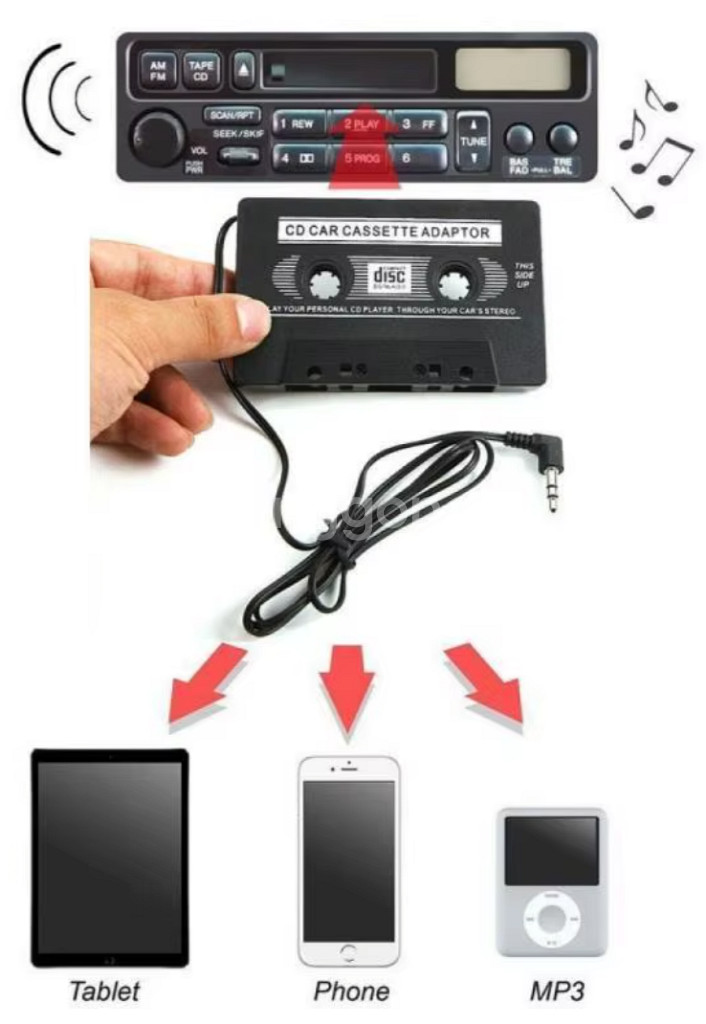 Cd Car Cassette Adaptor--0