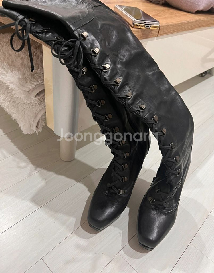 스튜어트와이츠먼 블랙 하이 롱부츠 240--1