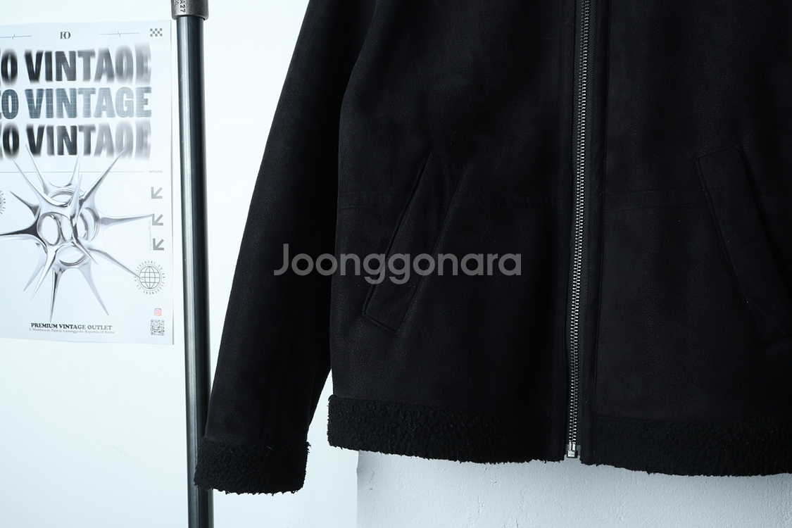 (S) 칼하트 집업 바람막이 점퍼자켓 블랙 무스탕--3