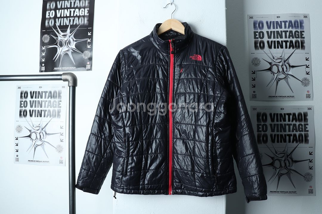 W(L-XL) 노스페이스 패딩 점퍼자켓 블랙 올드스쿨--1