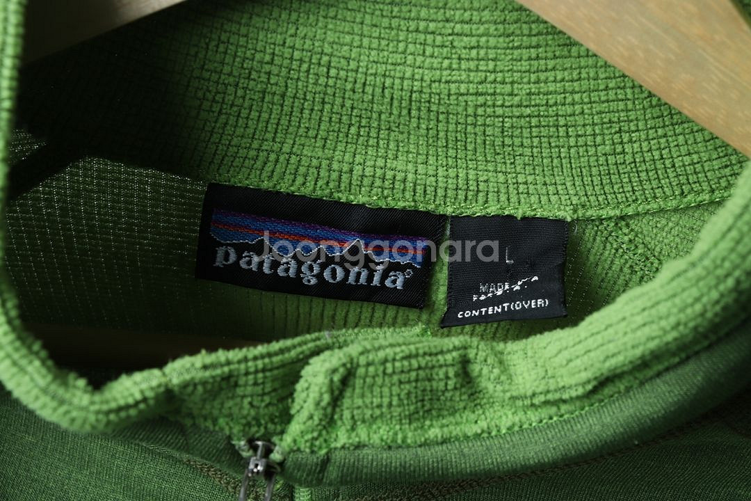 (L-XL) 파타고니아 집업 바람막이 점퍼자켓 그린--4