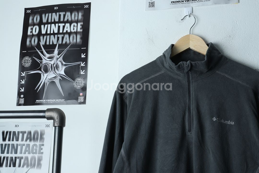 (L-XL) 컬럼비아 집업 바람막이 점퍼자켓 그레이--2