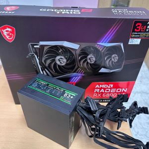 AMD RX6800XT 그래픽카드+900W 파워