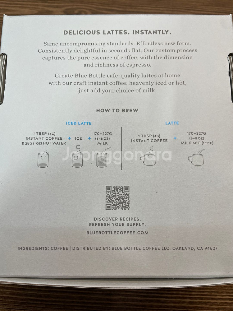 블루보틀 크래프트 인스턴트 커피(60g) 완전새상품--3