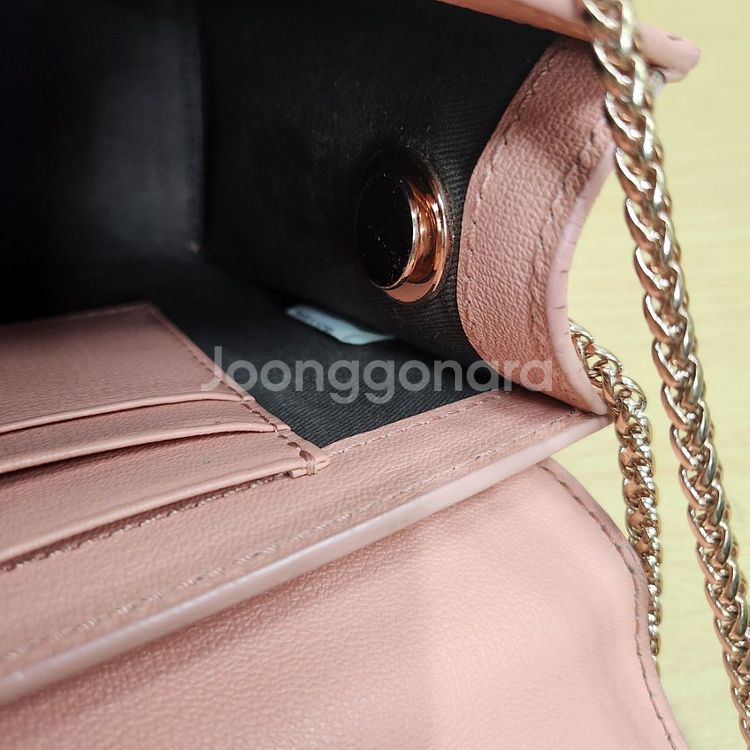 정품 제이에스티나 가방 여성 가죽 미니 체인 숄더백--8