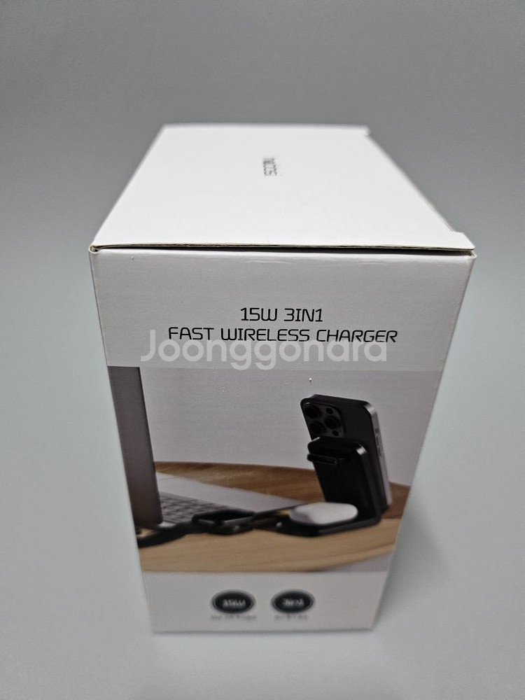 3in1 15W 고속 무선 충전기 거치대--4