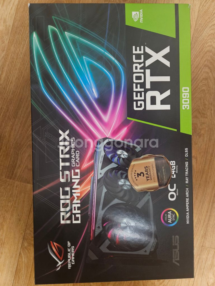 rog strix 3090 (풀박) 3090ti급--0