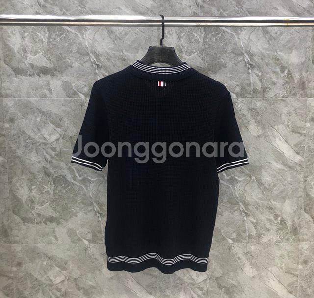 톰브라운 폴로 니트 카라 반팔 니트 2칼라--5