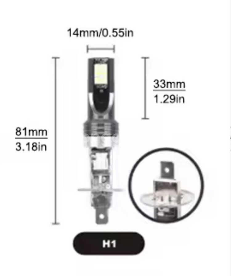 자동차 LED전구 H1 2개--2