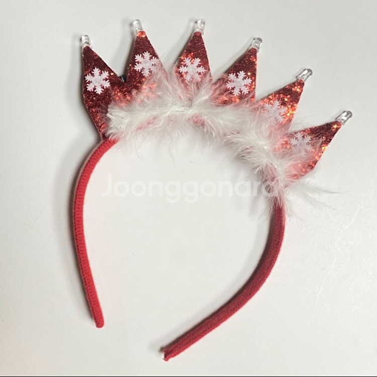 LED 이벤트 크리스마스 헤어밴드 삔 세트--3