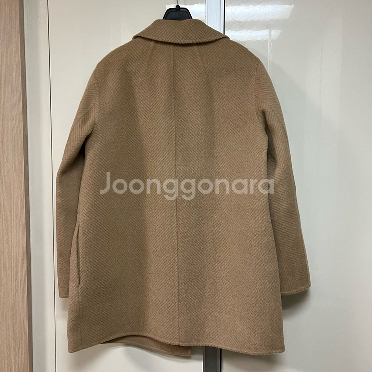 띠어리 울100 쉐브론 코트 반코트 하프코트 자켓--1