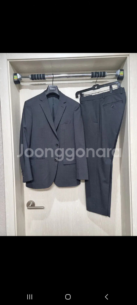 띠어리 뉴테일러 셋업 정장 다크차콜 38r/30--1