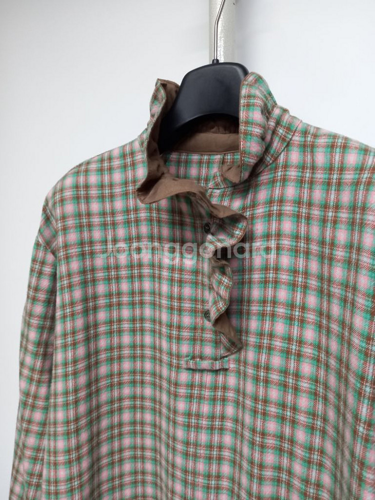 시스템 춘추동 체크 패블럼 맥시 롱 원피스 F 44-7--4