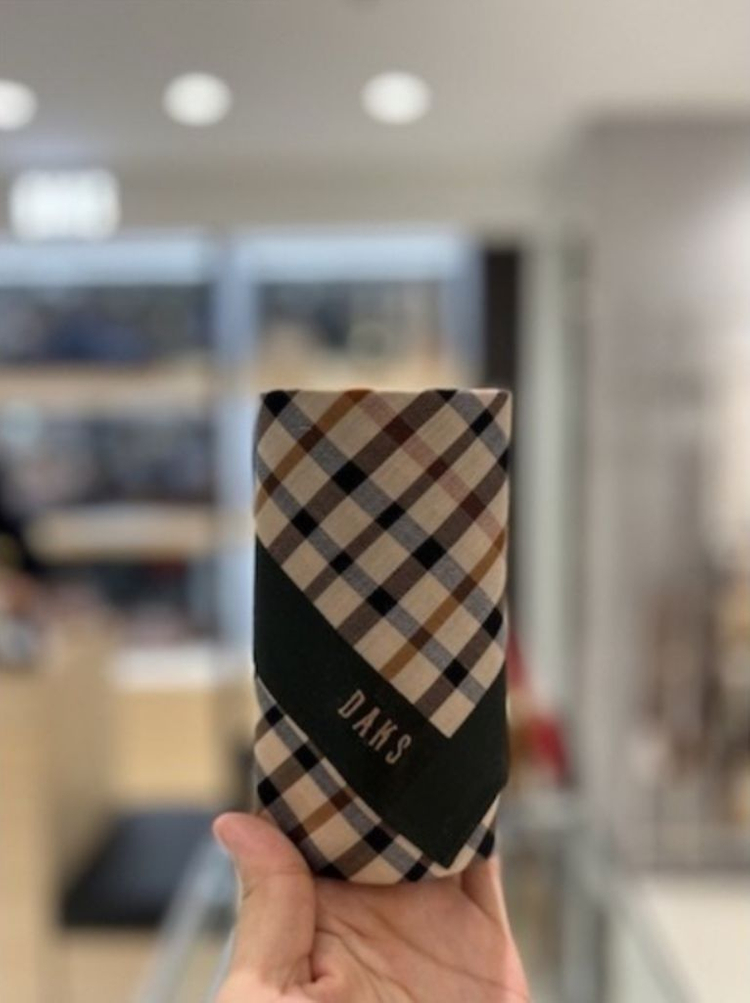 닥스 손수건 2개 세트 (새상품)--1