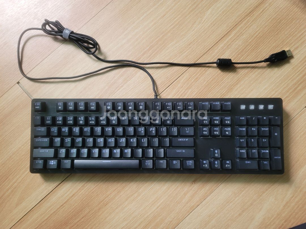 마이크로닉스 EX580L 갈축 게이밍키보드 팝니다--1