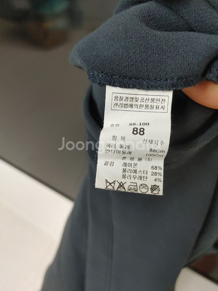 TIME타임 매장정품 기능성 레이온폴리스판 그린카키두툼--3