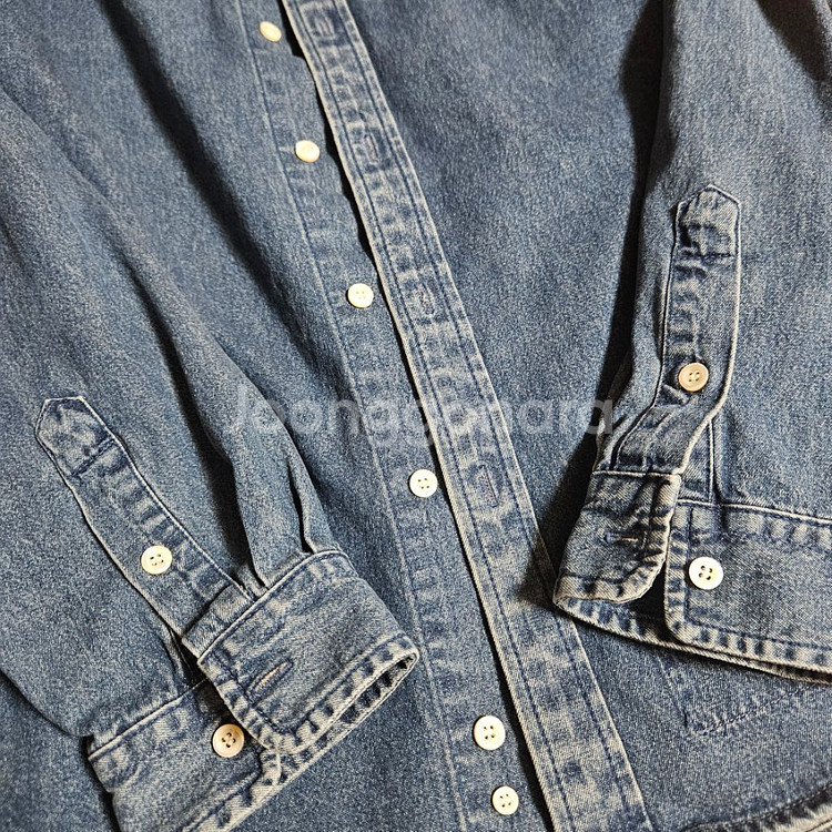 [L] 헤리티지플로스 데님 셔츠 인디고--4