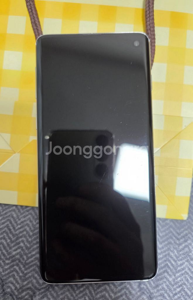갤럭시s10 프리즘화이트 무잔상 흑점없음--7