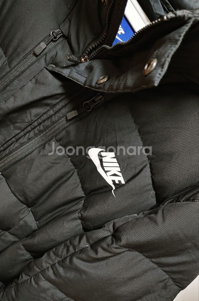 [L] 나이키 덕다운 하프 패딩점퍼 블랙1279--2