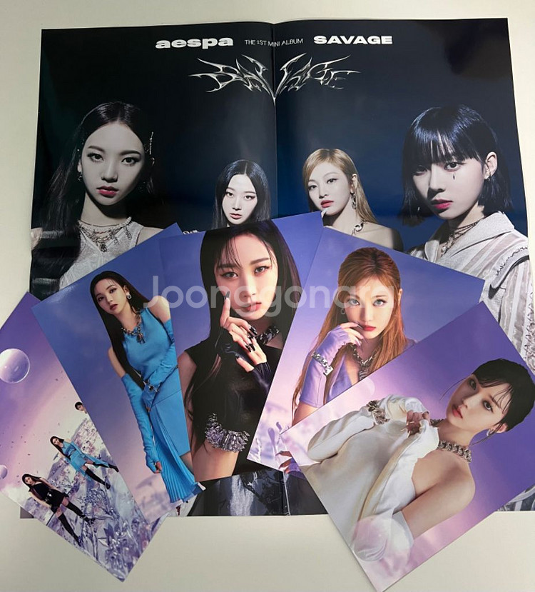 급처분)에스파 포카+앨범+시즌그리팅--3