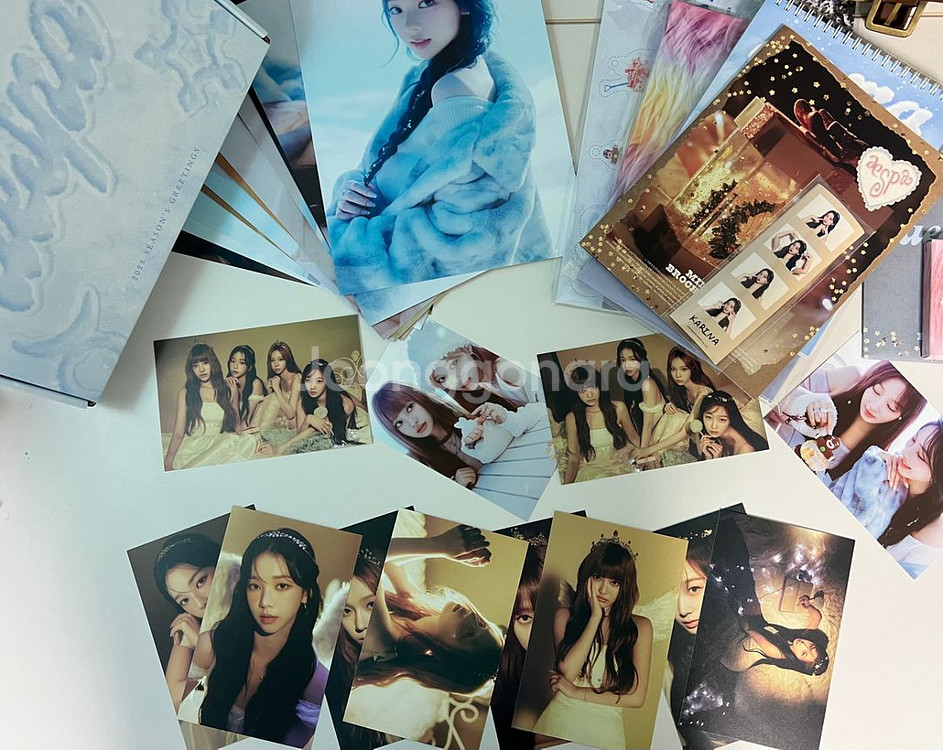 급처분)에스파 포카+앨범+시즌그리팅--4