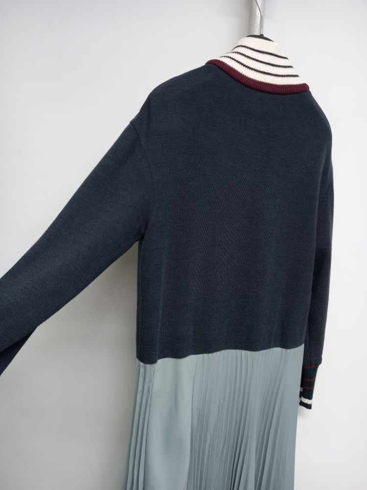 주크 ZOOC 춘추동 니트 플리츠 롱 원피스 55--4