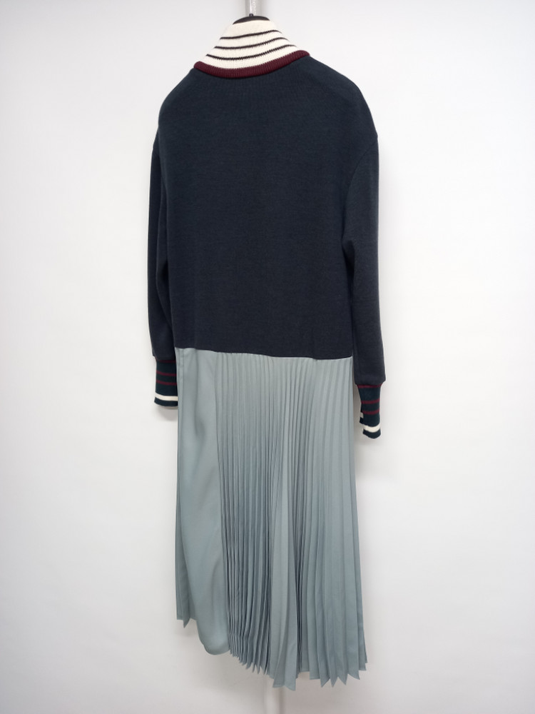 주크 ZOOC 춘추동 니트 플리츠 롱 원피스 55--5