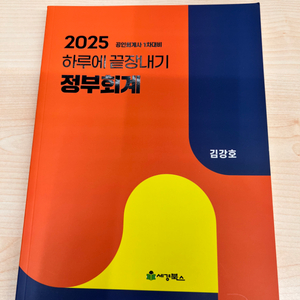 하루에 끝장내기 정부회계