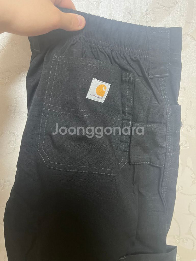 새상품 칼하트 워크 팬츠 블랙 M short--2