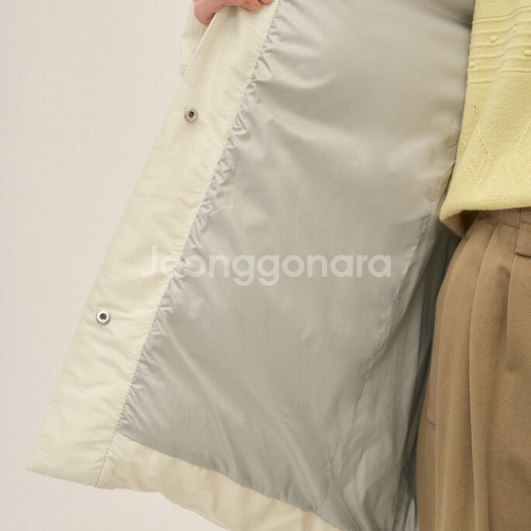 시스템 system 하이넥 벨티드 구스 다운 점퍼--3