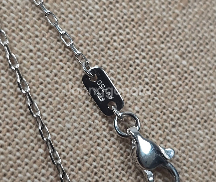 구찌 인터로킹 다이아몬드 목걸이 ( 18K 화이트 골드--7