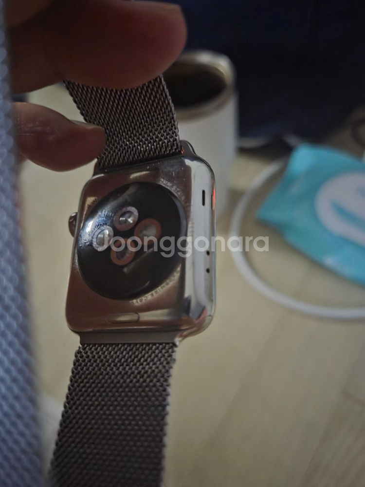 애플워치 1세대 스테인리스 42mm--1