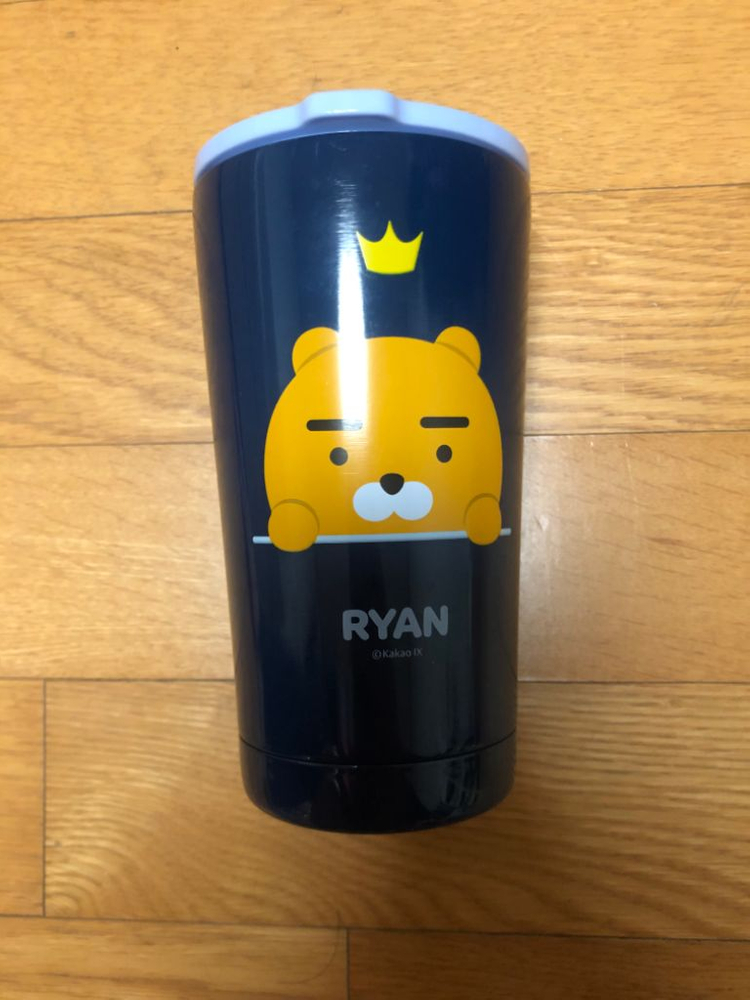 새제품 카카오 라이언 텀블러--0