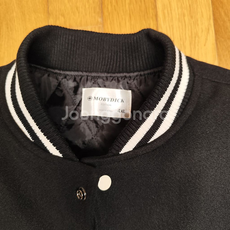새제품 (4XL) 블랙 야구점퍼 스타디움 자켓 바시티--2
