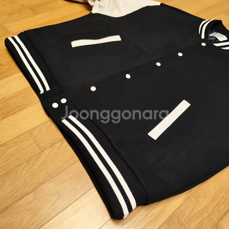 새제품 (4XL) 블랙 야구점퍼 스타디움 자켓 바시티--8