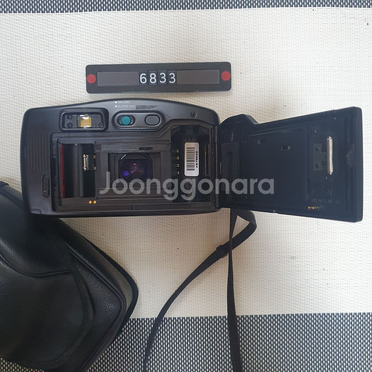 삼성캐녹스 퍼지줌 1050 필름카메라 파우치포함--4
