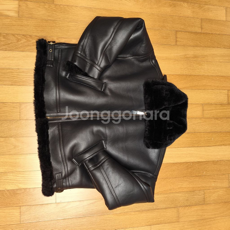새제품 (XL) 무스탕 비건레더 양털 자켓 라이더--1