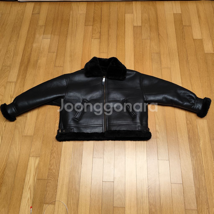 새제품 (XL) 무스탕 비건레더 양털 자켓 라이더--2