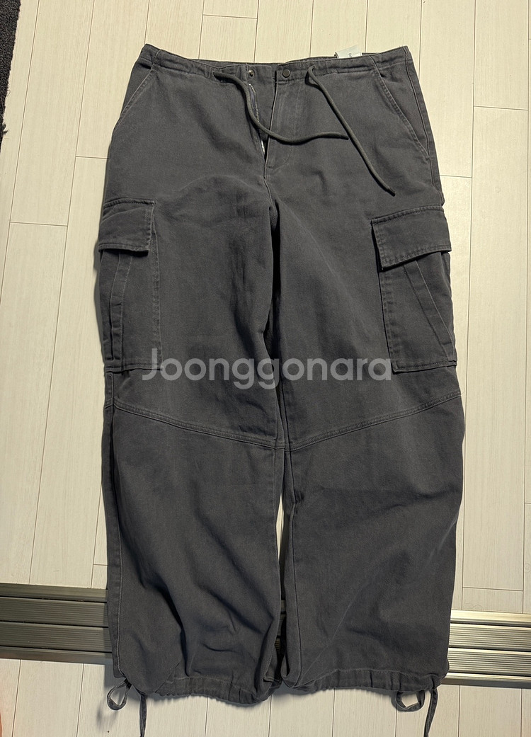 XL ) 인템포무드 너티 카고 스트링 팬츠_다크퍼플--4