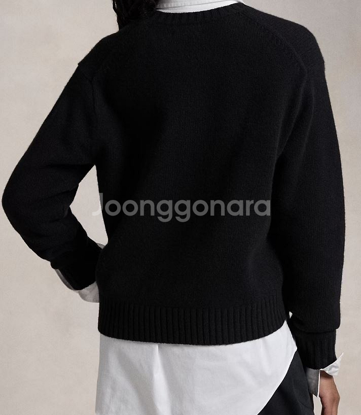 폴로 여성 울 캐시미어 베어 스웨터 S 팝니다.--3