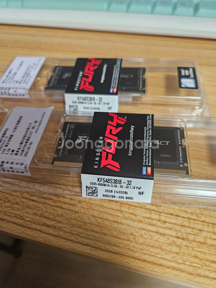 킹스턴 퓨리 임팩트 64gb(32gb x 2개)팔아요--1