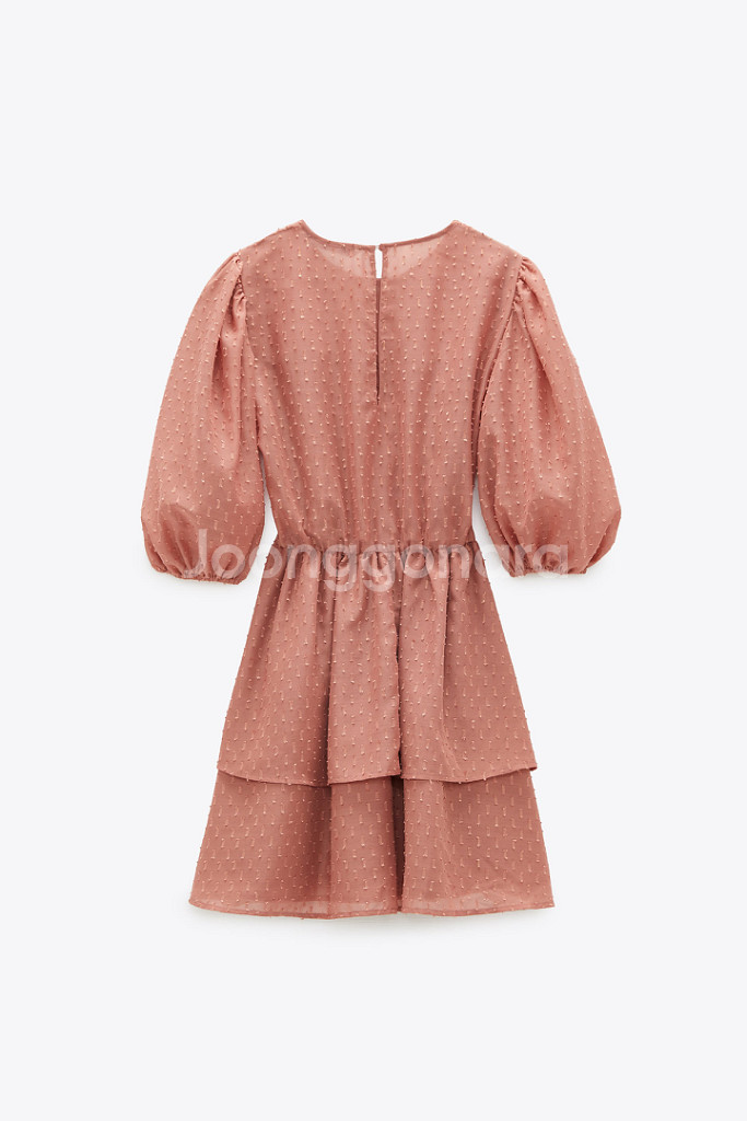 택부착) 자라 프릴 원피스--1