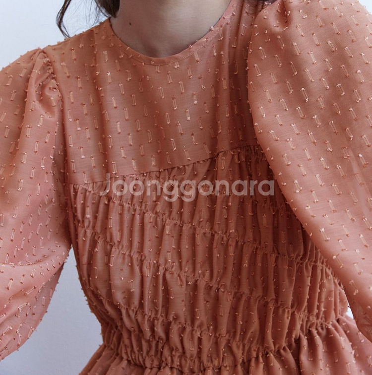 택부착) 자라 프릴 원피스--5