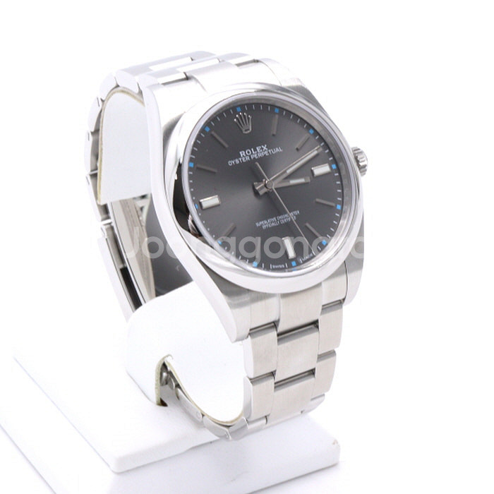 롤렉스 오이스터 퍼페추얼 39MM 다크로듐 시계--2